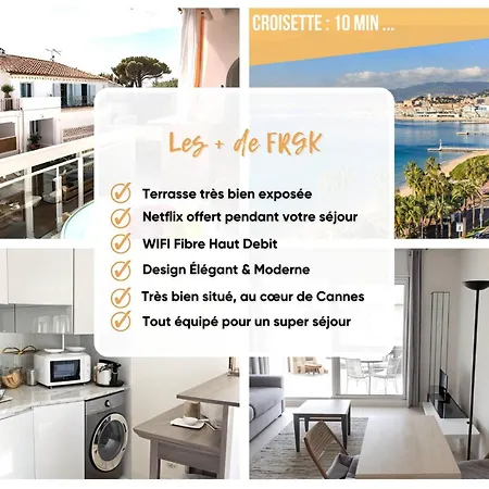Frgk Gallieni Terrace Quiet Executive Walk To Palais Apartament Cannes
