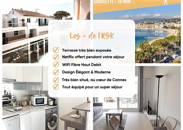 Frgk Gallieni Terrace Quiet Executive Walk To Palais Appartement Cannes